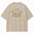Take Me Outside Minimalist Mountain Tee