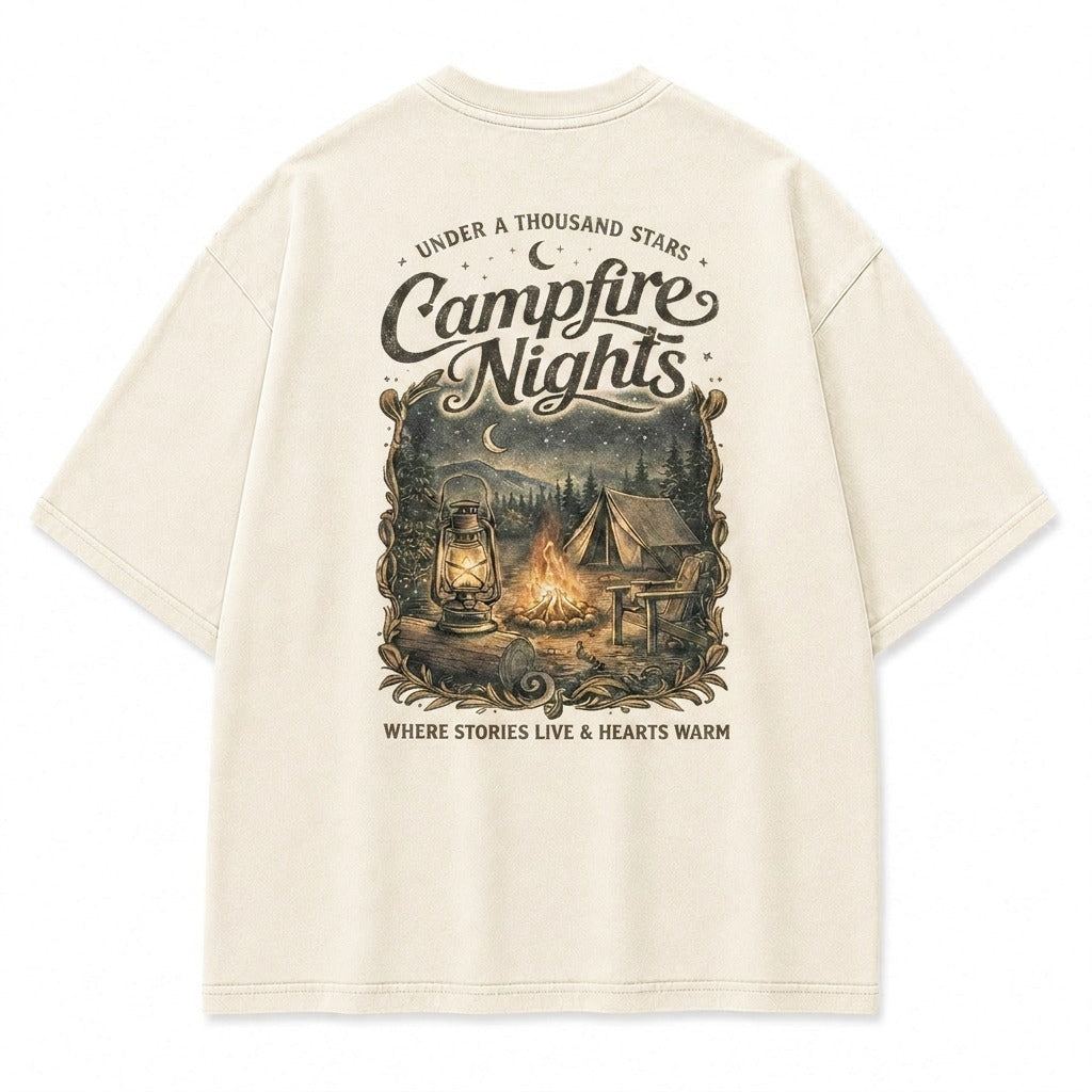 Where Stories Live Campfire Nights Graphic Tee
