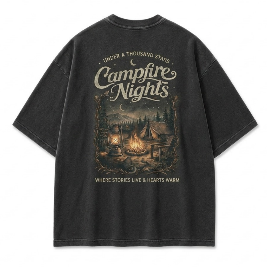 Where Stories Live Campfire Nights Graphic Tee