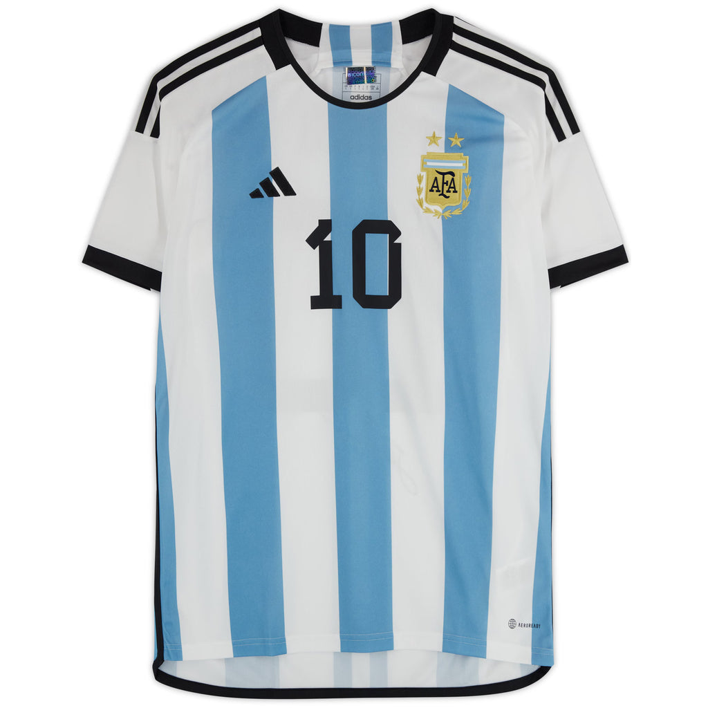 Lionel Messi Argentina National Team Fanatics Authentic Autographed 2022-23 Home Jersey