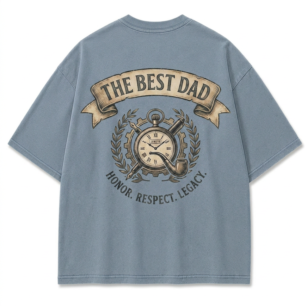 Vintage Nostalgic "The Best Dad" Washed T-Shirt