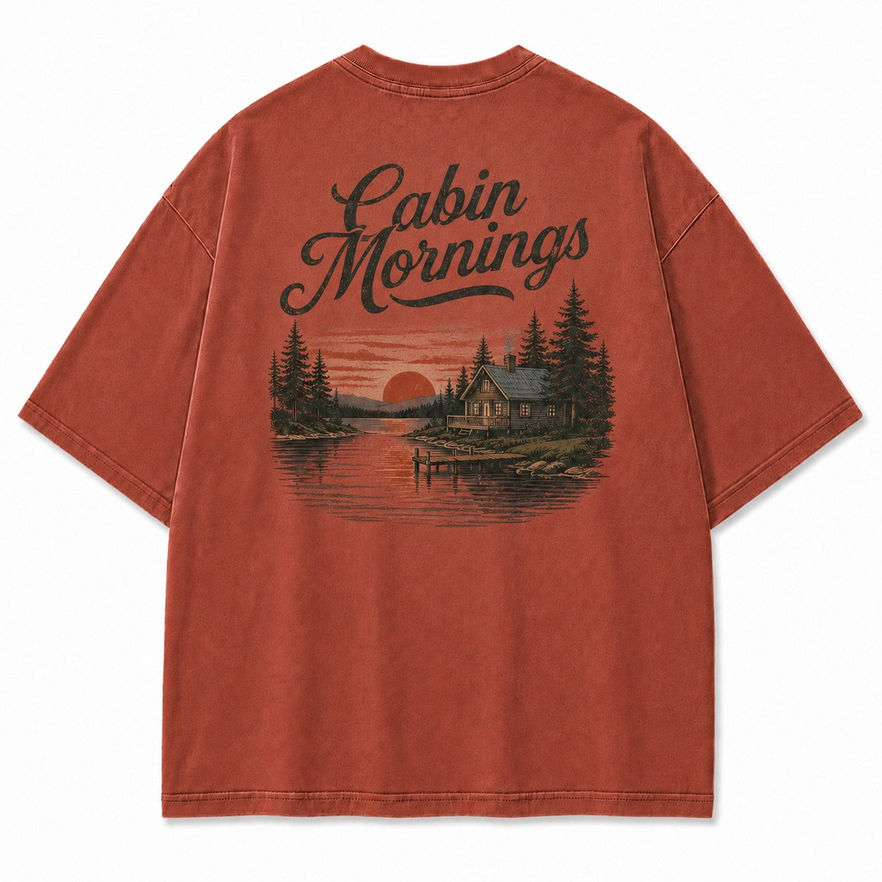 Cabin Mornings by the Lake Tee