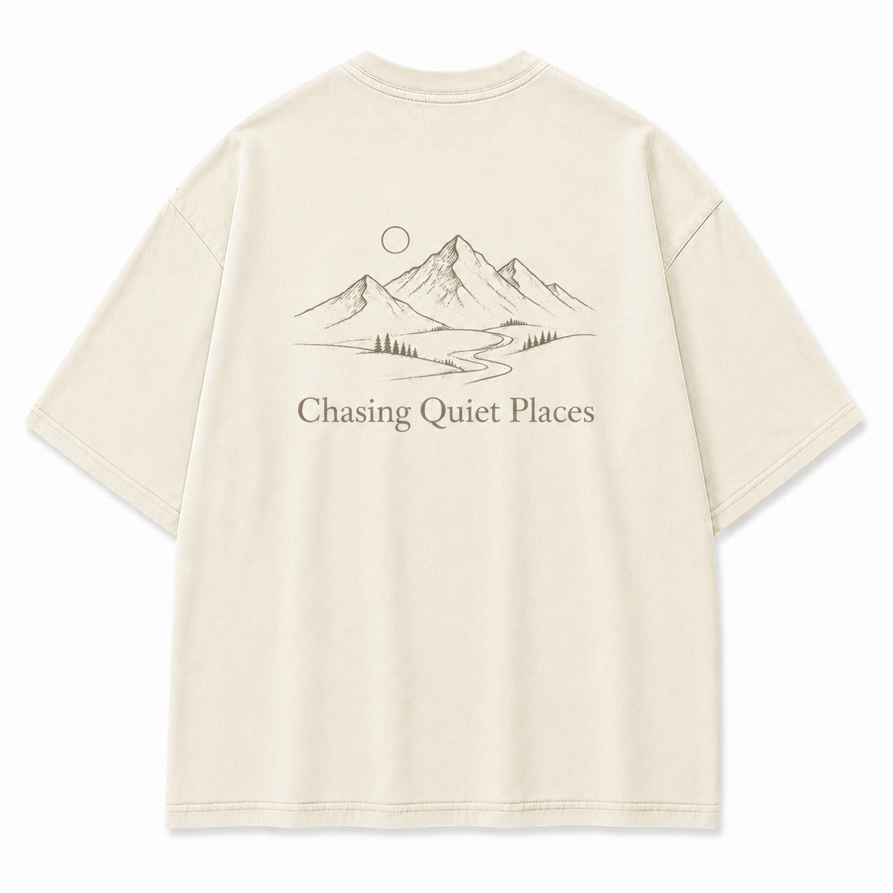 For Slow Evenings Under Open Skies Minimalist Campfire Tee