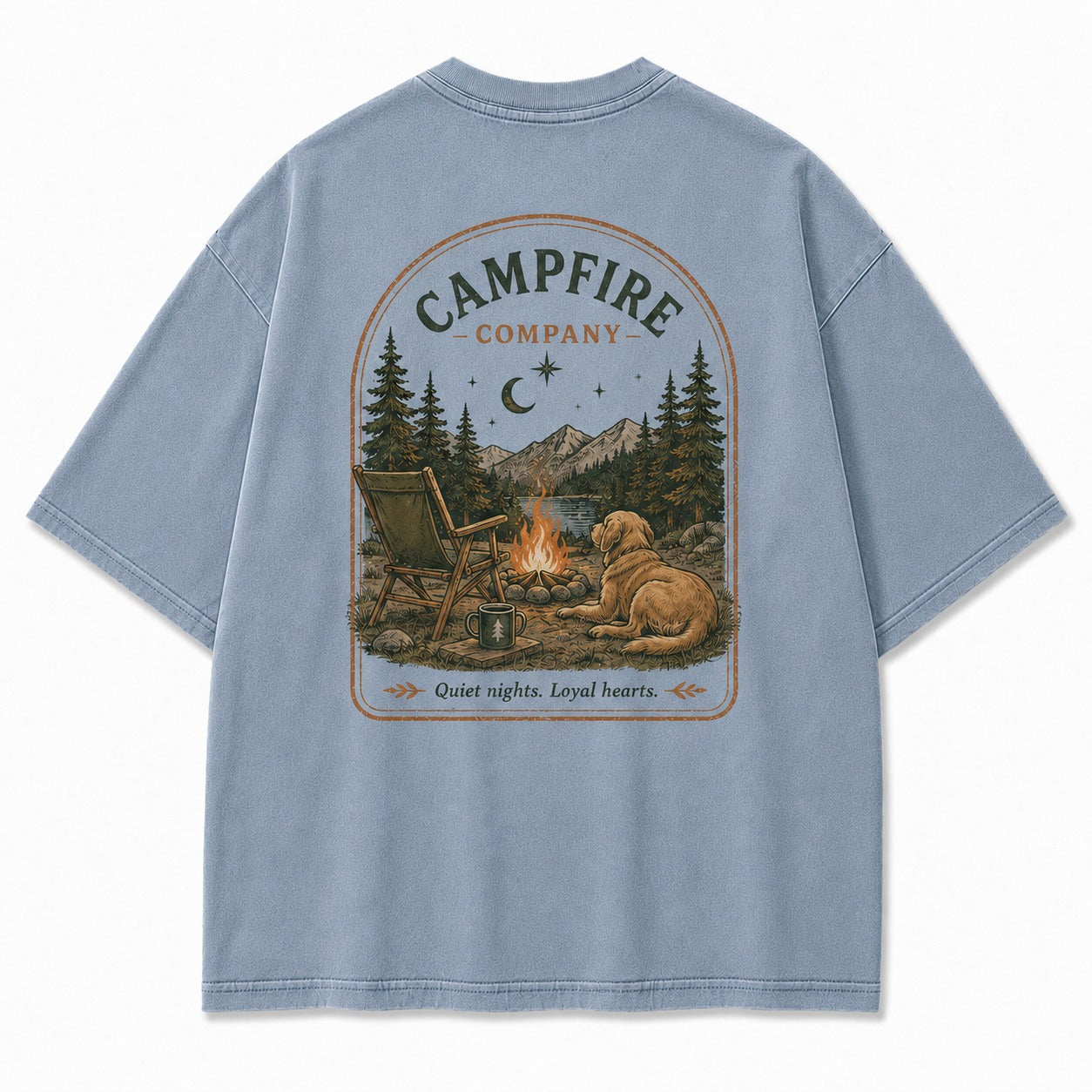 Campfire Company Dog Washed T-Shirt