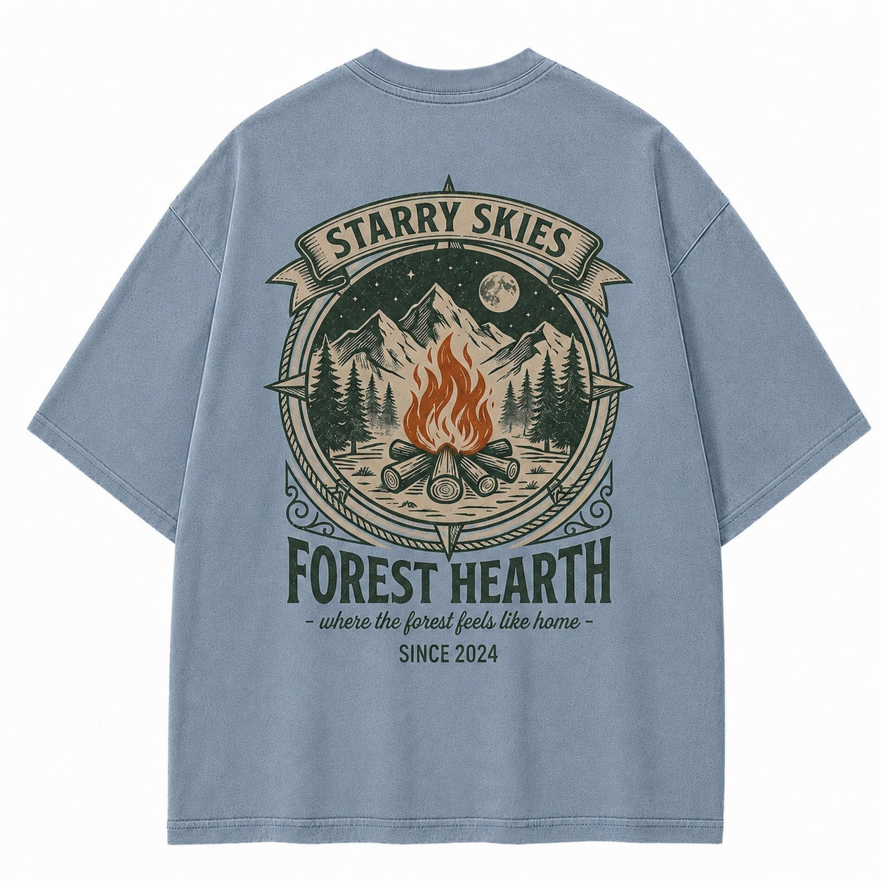 Forest Hearth Campfire Graphic Tee