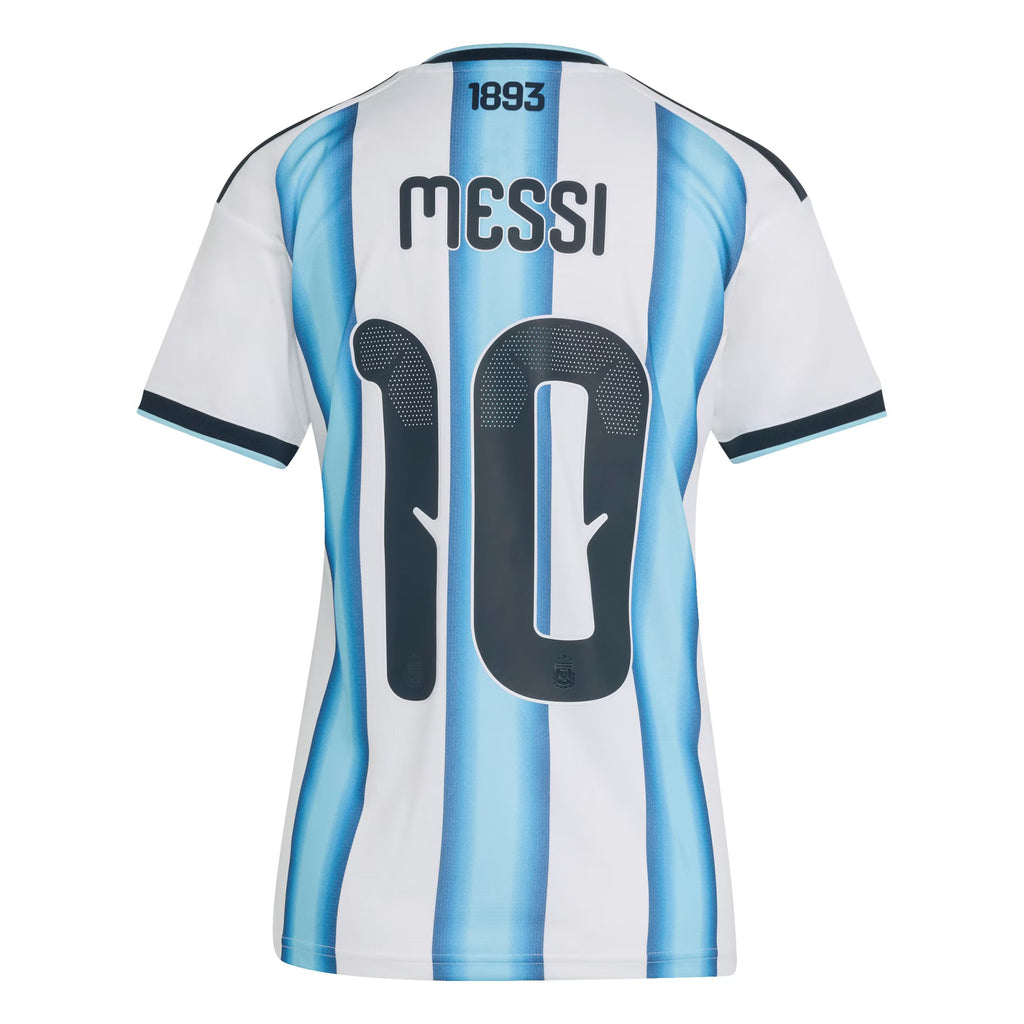 Lionel Messi Argentina National Team Women's 2026 Home Replica Jersey - White