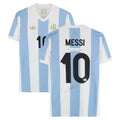 Lionel Messi Argentina National Team Autographed Fanatics Authentic Light Blue/White 50th Anniversary Jersey