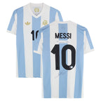 Lionel Messi Argentina National Team Autographed Fanatics Authentic Light Blue/White 50th Anniversary Jersey