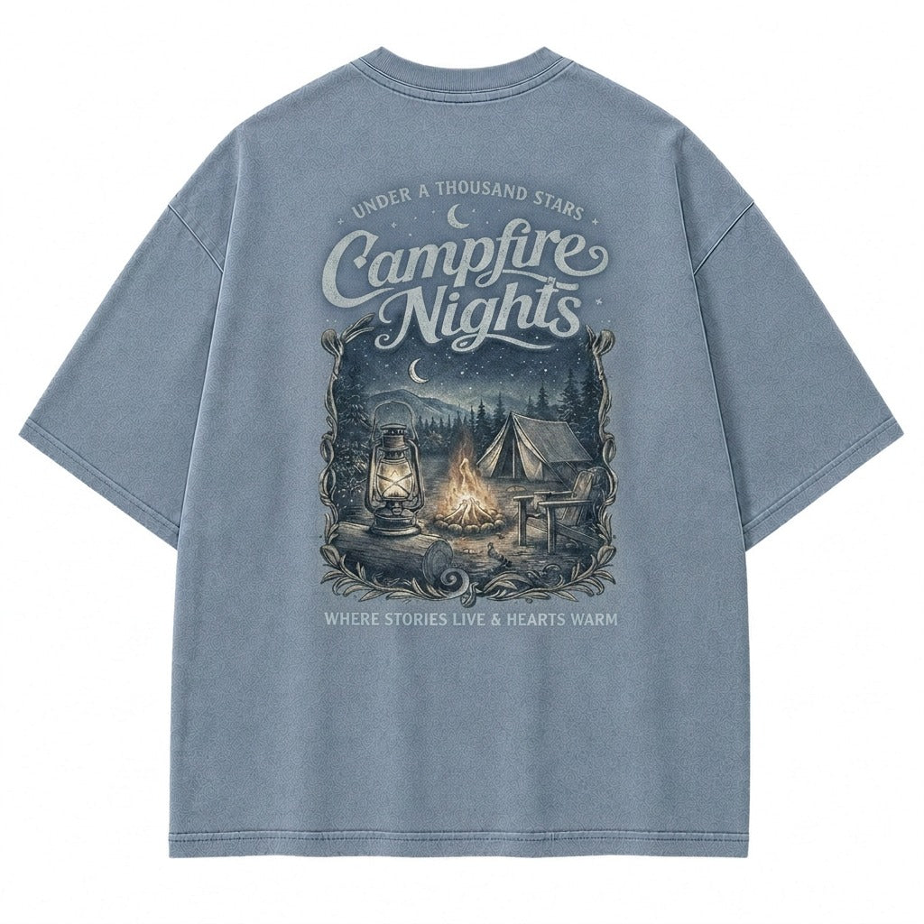 Where Stories Live Campfire Nights Graphic Tee