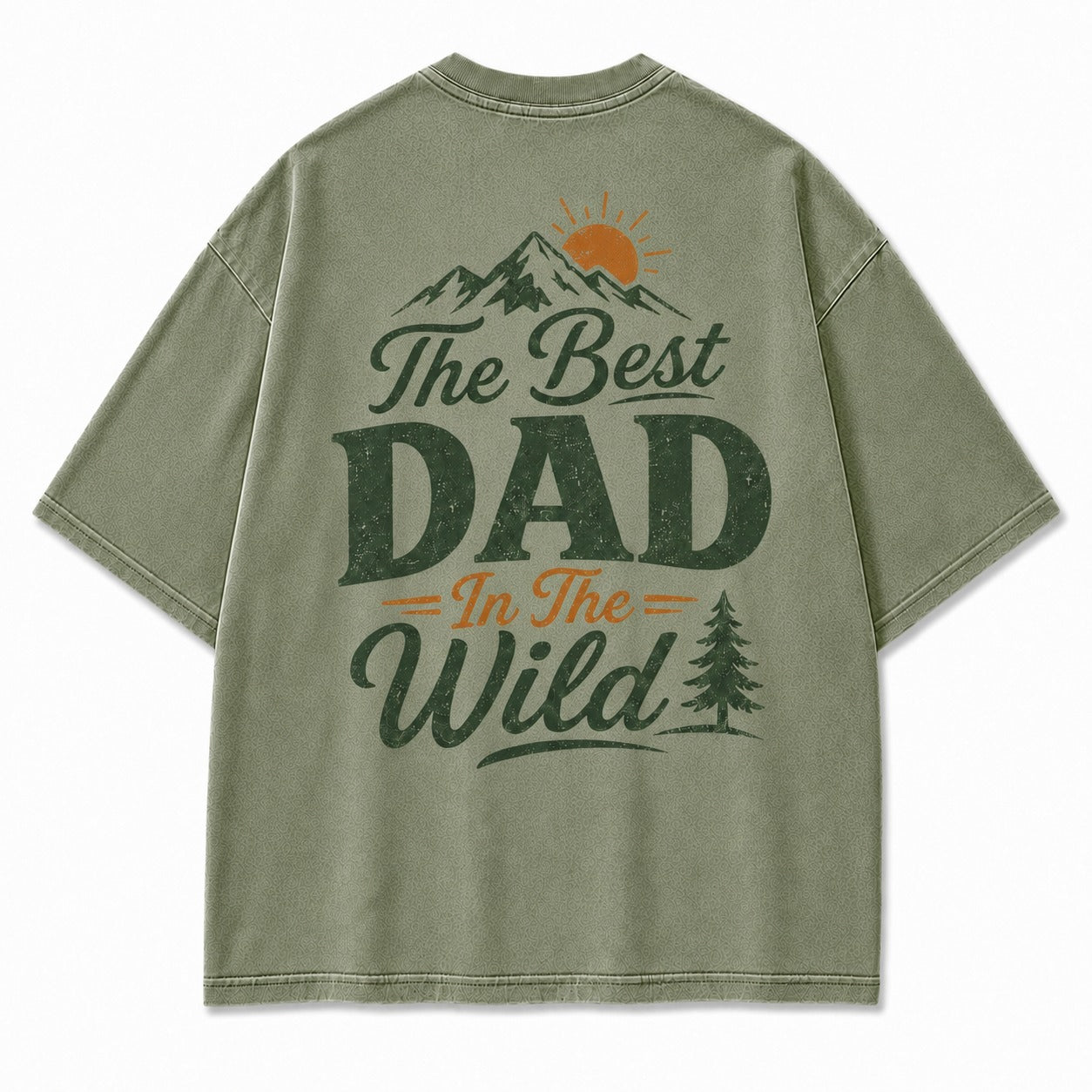 The Best Dad In The Wild Washed T-Shirt