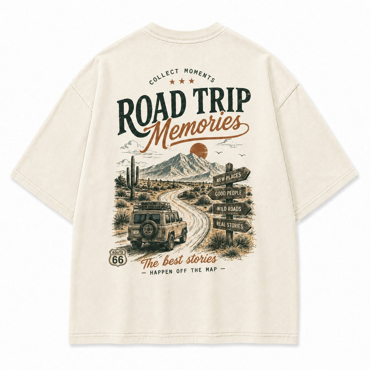 Desert Route Road Trip Graphic Tee