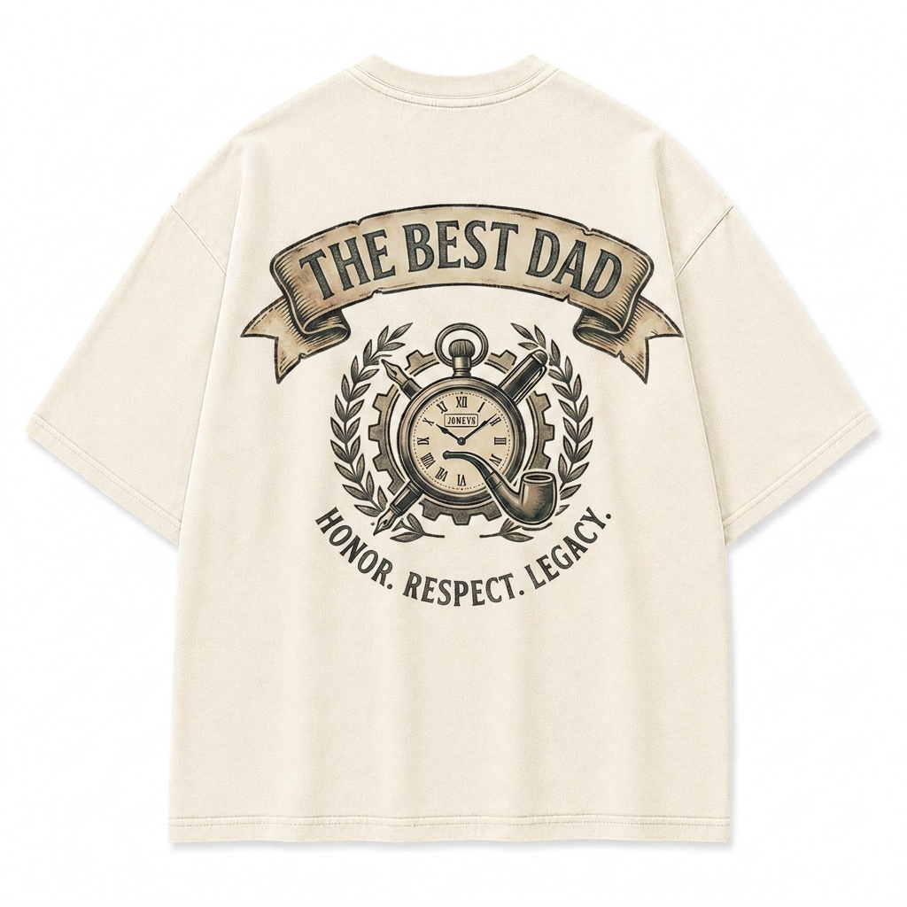 Vintage Nostalgic "The Best Dad" Washed T-Shirt