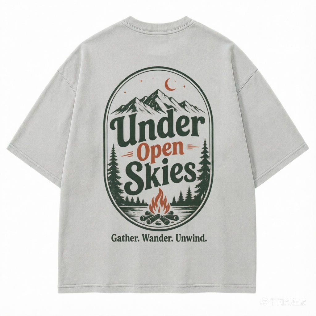 Under Open Skies Campfire Graphic Tee