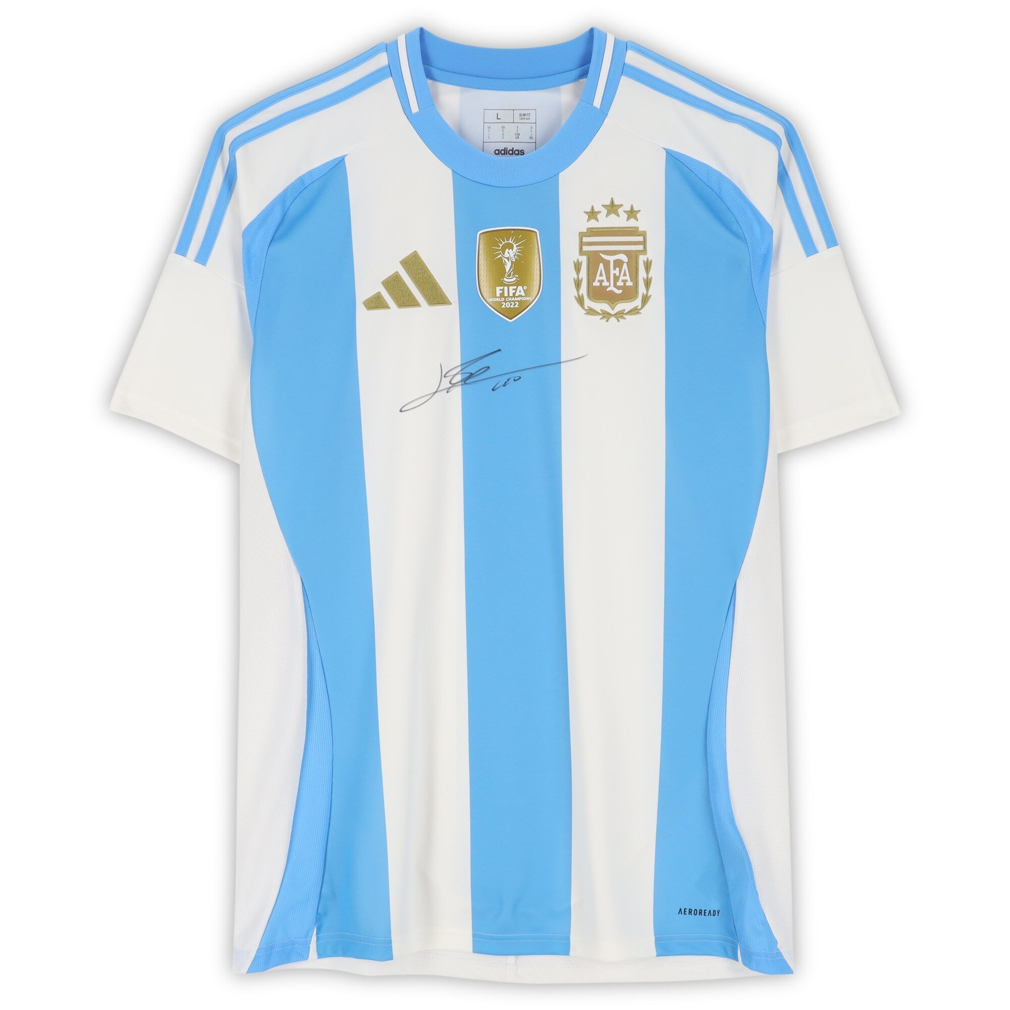 Lionel Messi Argentina National Team Autographed Fanatics Authentic Argentina 2024-25 Home Jersey - Front Signed