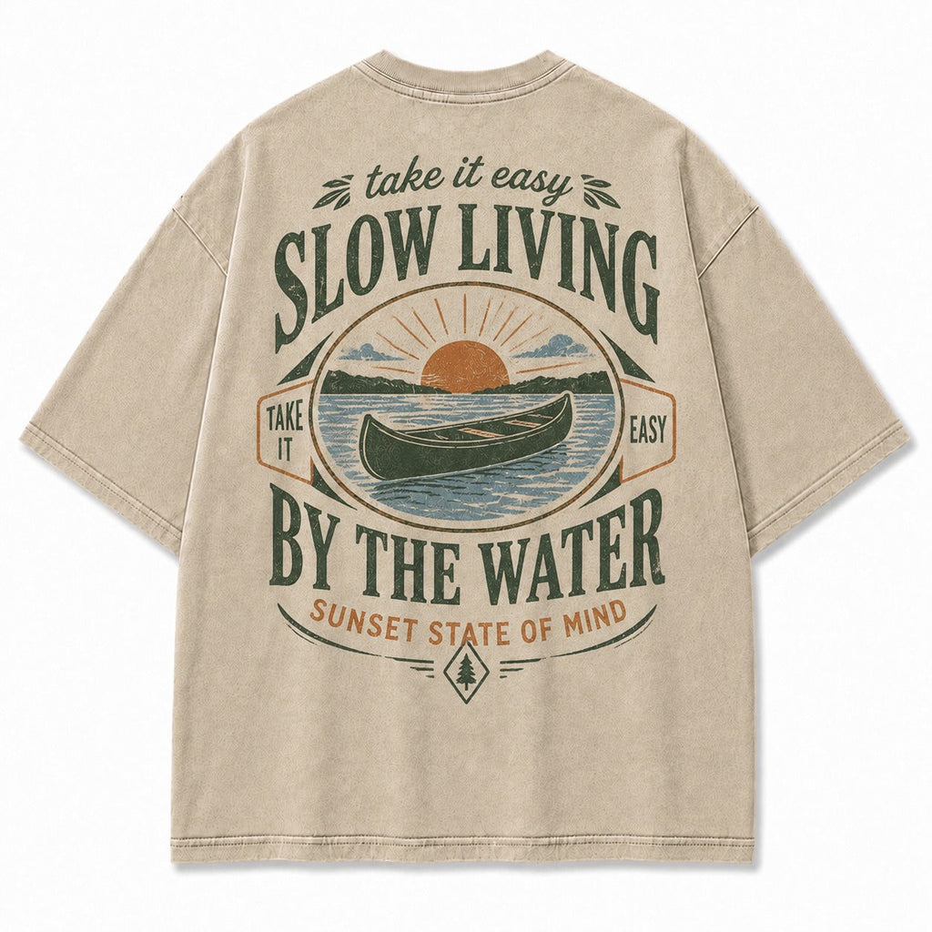 Slow Living By the Water Tee