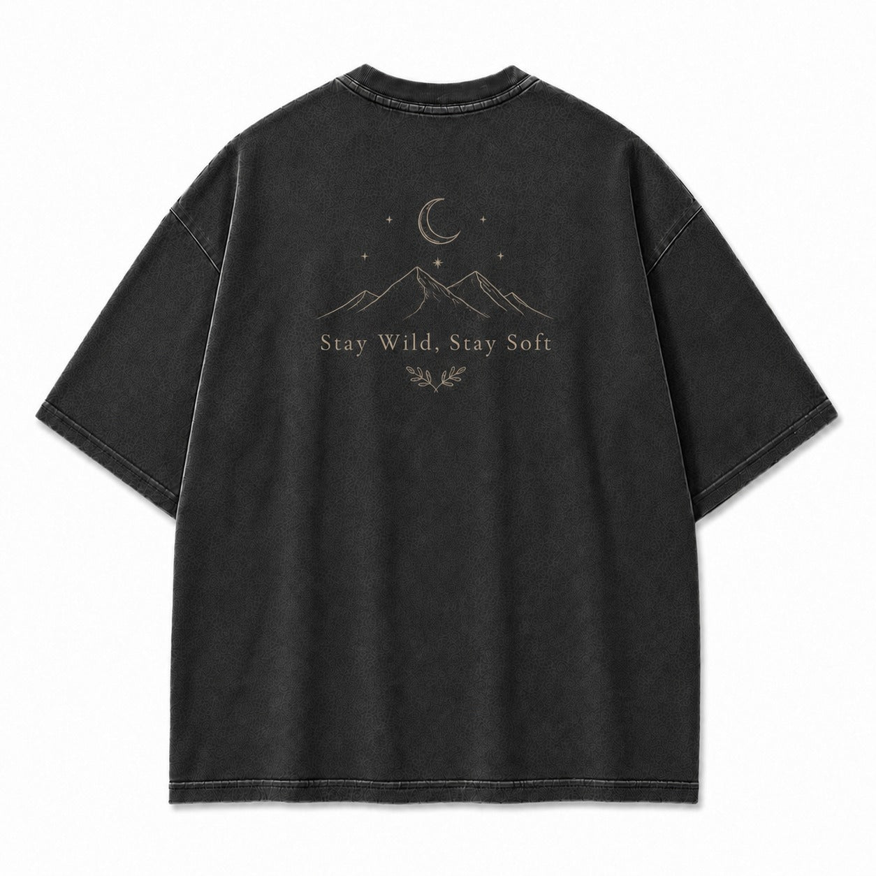 Stay Wild, Stay Soft Minimalist Mountain Tee