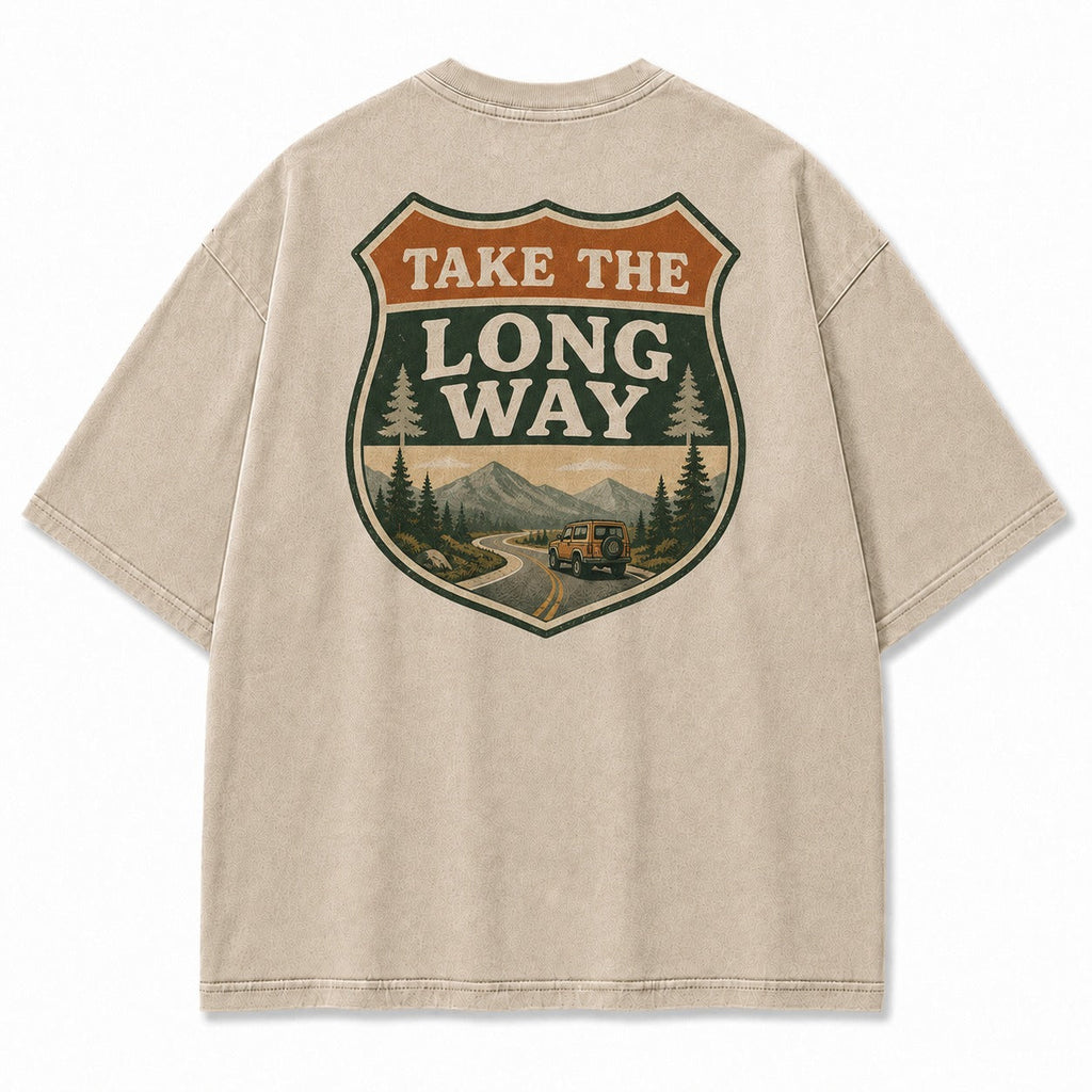 Take the Long Way Road Trip Tee