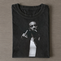 Michael Olise Black White Attitude Vintage Washed Tee