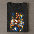 Vinicius Jr Splash Art Real Madrid Vintage Washed Tee