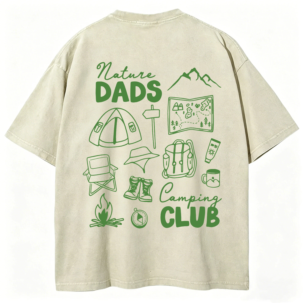 Nature Dads Camping Club Washed T-Shirt