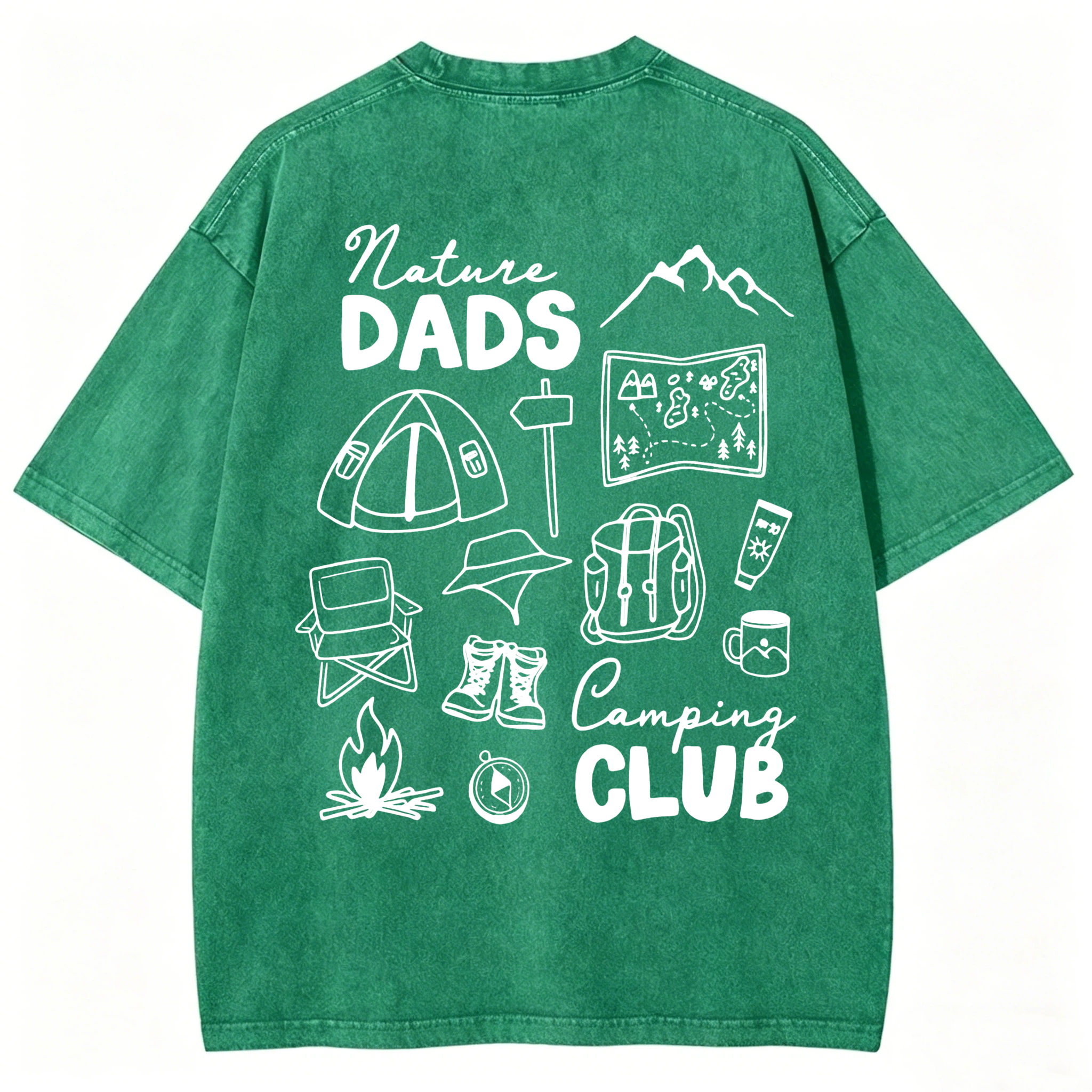 Nature Dads Camping Club Washed T-Shirt