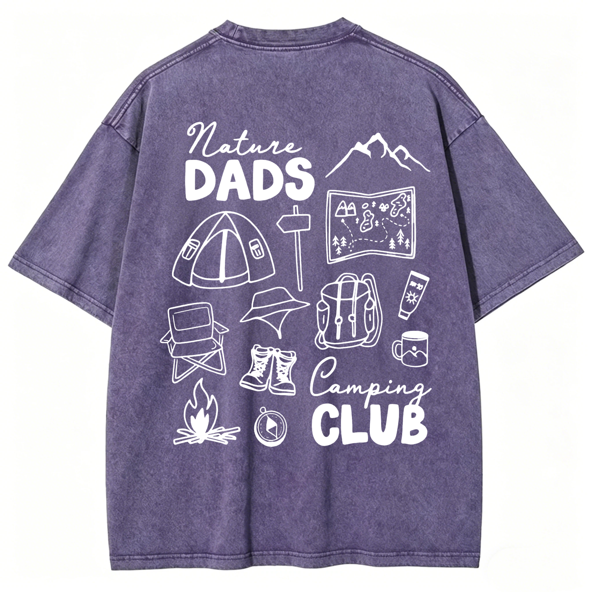 Nature Dads Camping Club Washed T-Shirt