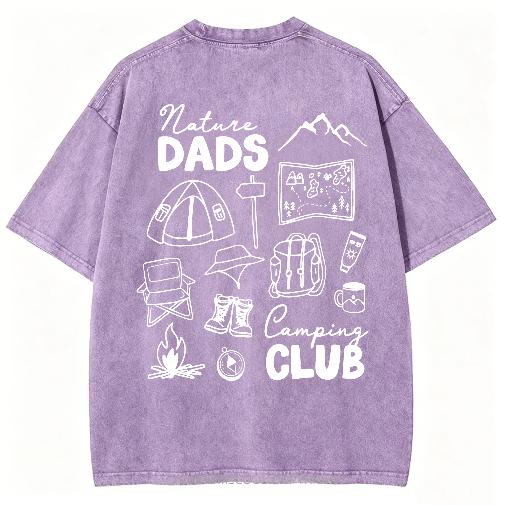 Nature Dads Camping Club Washed T-Shirt