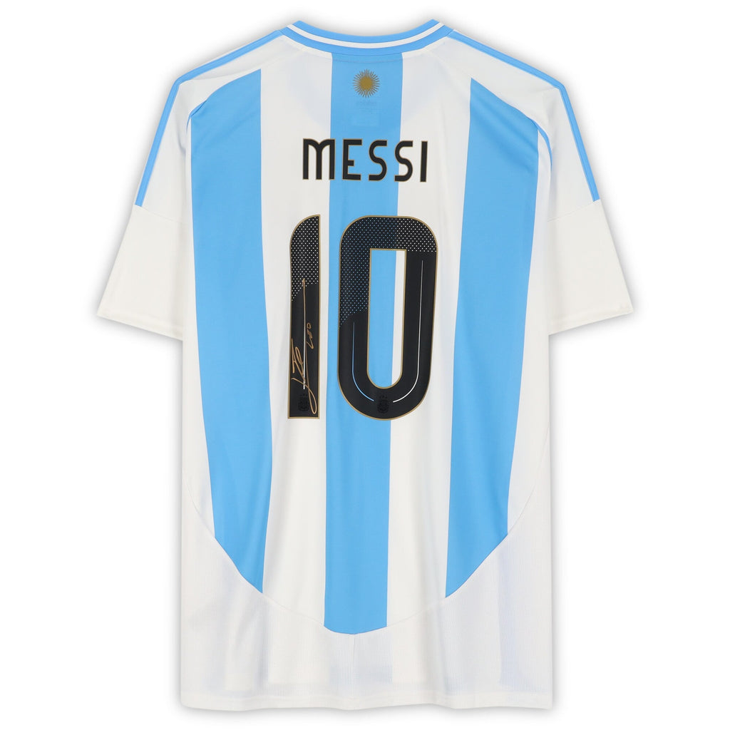 Lionel Messi Argentina National Team Autographed Fanatics Authentic 2024-25 Home Jersey