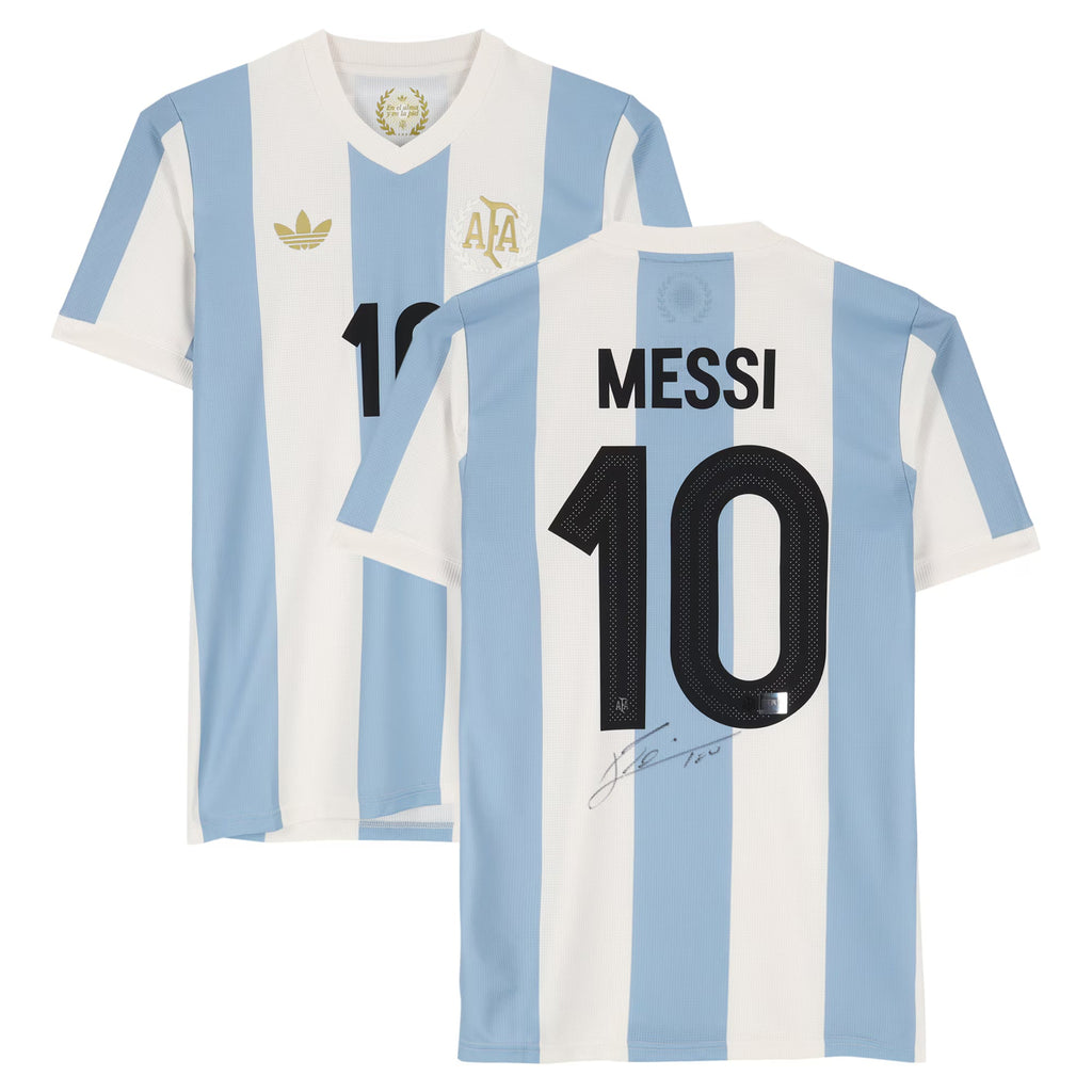 Lionel Messi Argentina National Team Autographed Fanatics Authentic 2024-25 50th Anniversary Home Jersey - FIFA Hologram