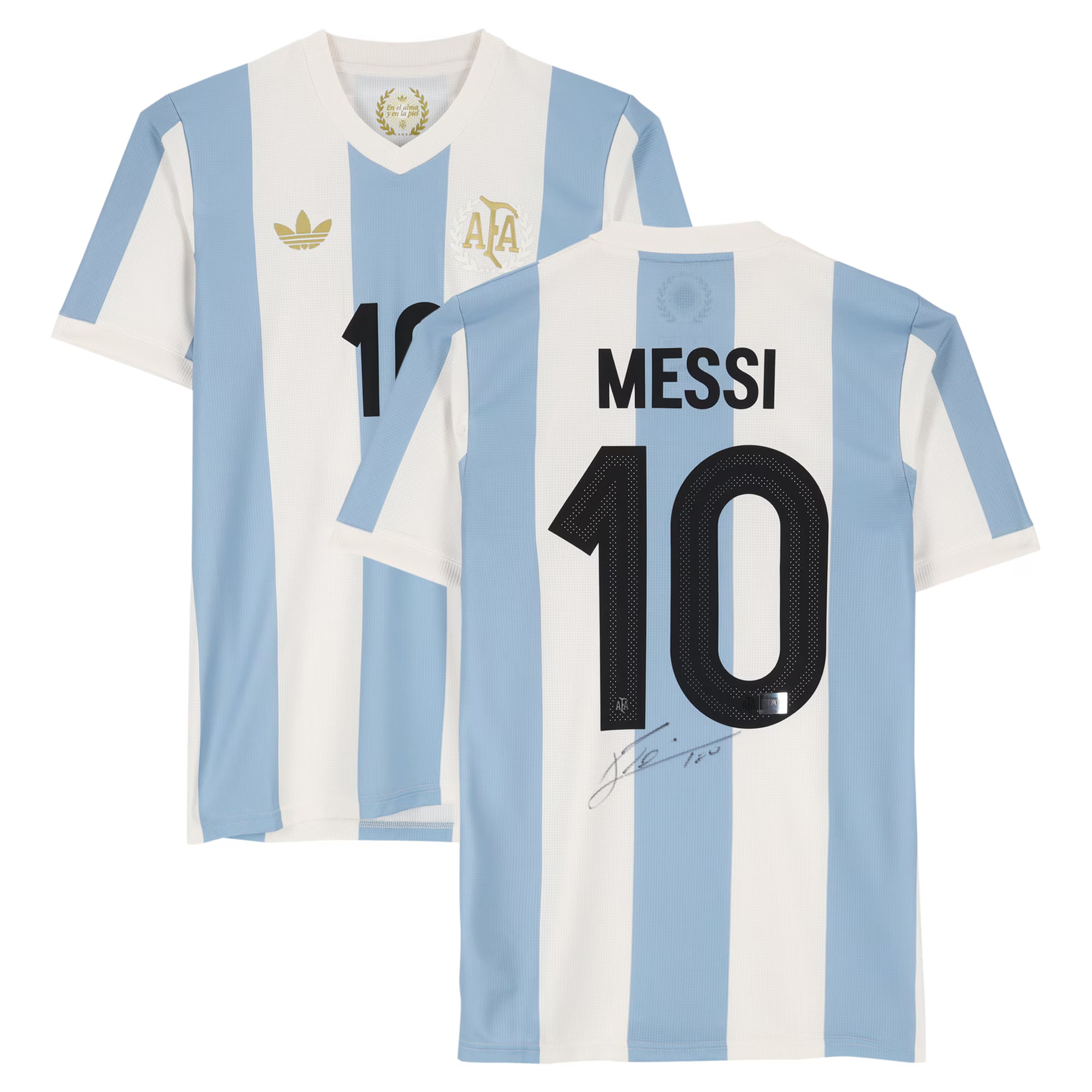 Lionel Messi Argentina National Team Autographed Fanatics Authentic 2024-25 50th Anniversary Home Jersey - FIFA Hologram