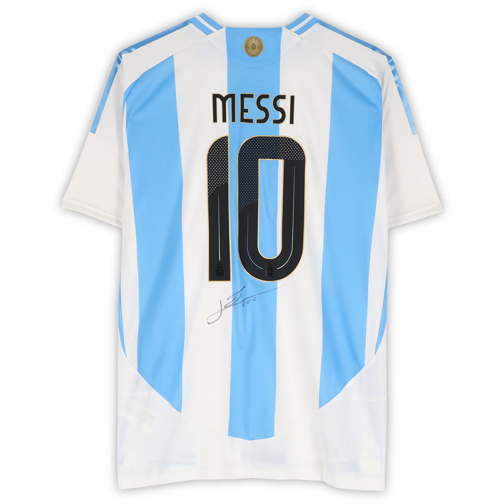 Lionel Messi Argentina National Team Autographed Fanatics Authentic 2024 Authentic Jersey